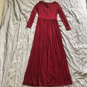 long sleeve maxi dress